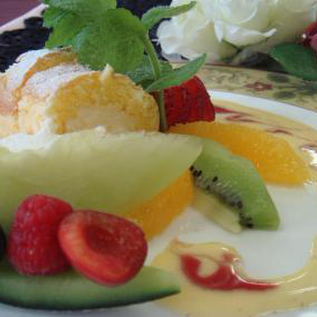 ロールケーキで皿盛りデセール By チナミニーさん レシピブログ 料理ブログのレシピ満載