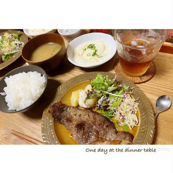 ある日の晩ごはん。