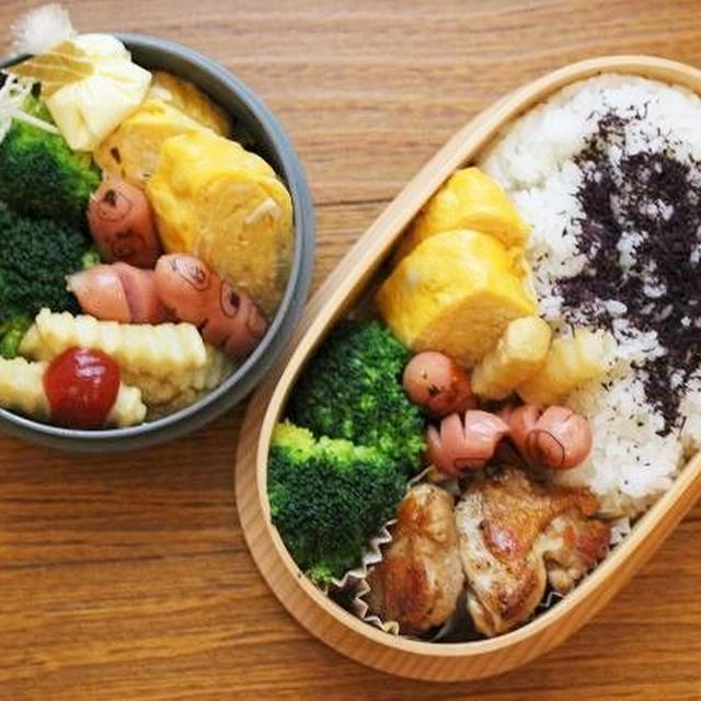 私と息子のお弁当