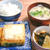 厚揚げのみそ焼きとめんつゆで若竹煮定食