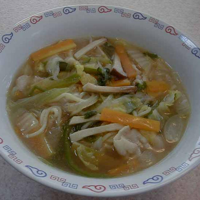 細切り野菜のチャンポン風麺