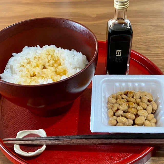 トリュフ醤油で卵かけご飯  (o´ρ｀o)うまかー