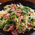 ５分で完成ベーコンと小松菜の焼うどん