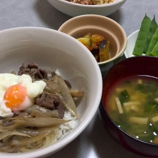 全ていただき物でラタトゥイユ。牛肉の。