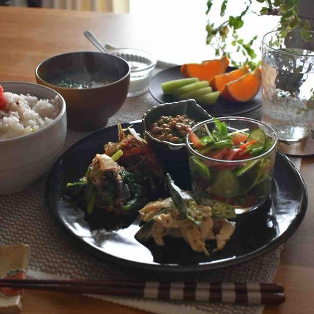 レンチン&混ぜるだけの野菜たっぷりリセット朝ごはん♪