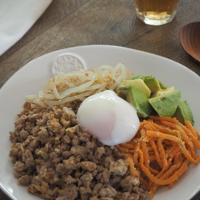 【電子レンジ活用でぱぱっと1品。】ビビンバ丼