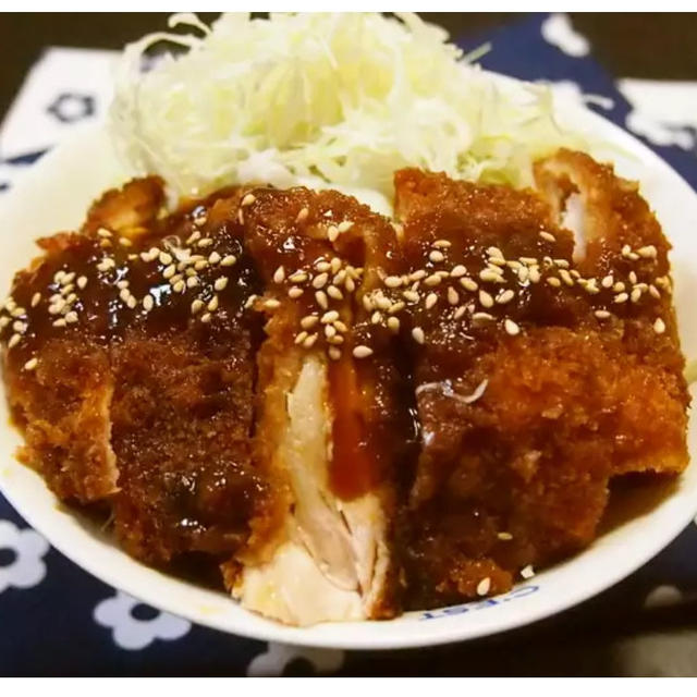 簡単～!!うまソースチキンカツ丼