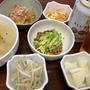 野菜中心のアテで相撲見物