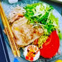 ミイワンプレートごはん♪といっても冷やし中華＆今晩の打ち上げは札幌老舗塩ホルモンで有名な「北光園」さんで♪