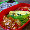 『豚肉のWチリソース』のお弁当♪