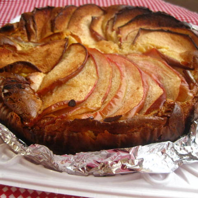 手作りアップルチーズケーキ