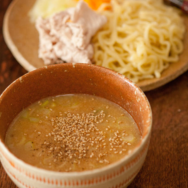 しゃぶしゃぶのあとの味噌つけ麺♫