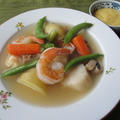 海老とホタテと野菜のシチュー　　4・25・2012