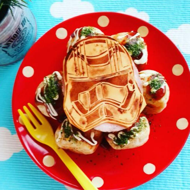 Star Wars obento スターウォーズチーズタコ焼き♪