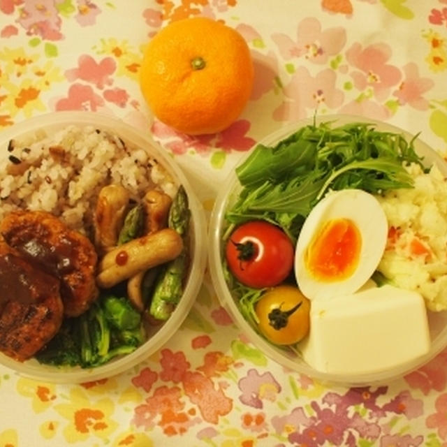力作のポテトサラダお弁当
