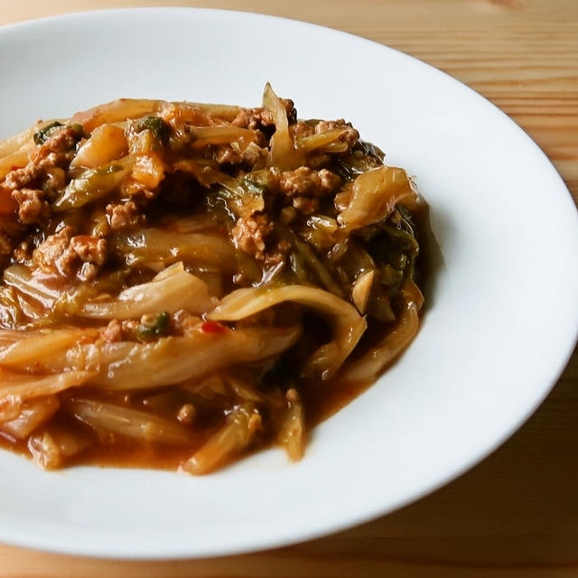 ご飯がすすむ　麻婆白菜