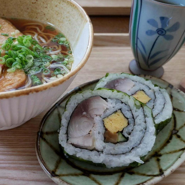 サバの日とたぬき蕎麦#本日のおうちごはん