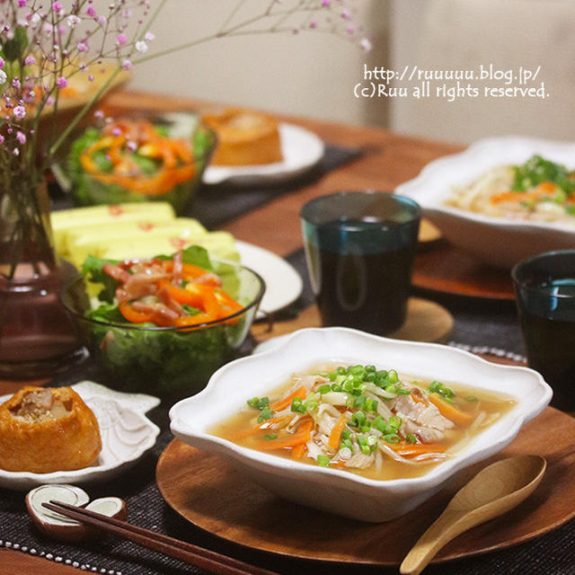 【献立】あんかけうどん。～黄金週間終了！～