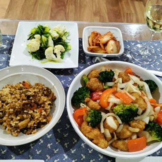 車のボディー修理のアポが直ぐに取れない ～ 冷凍オレンジチキンに野菜を加えて