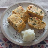 ふりかけで玉子焼き
