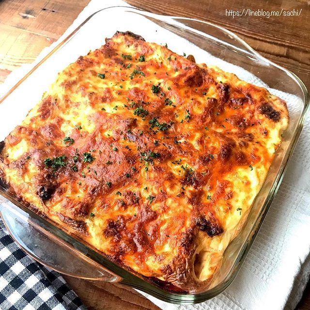 作り置きのミートソースで！ラザニア♡【#簡単レシピ#おかず】