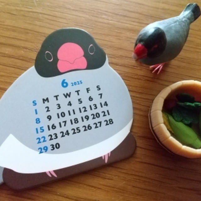 6月の文鳥カレンダー