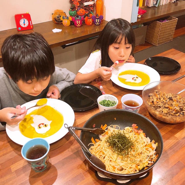 おばけかぼちゃスープです！！