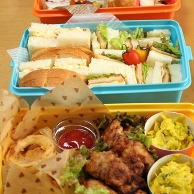 運動会のお弁当。