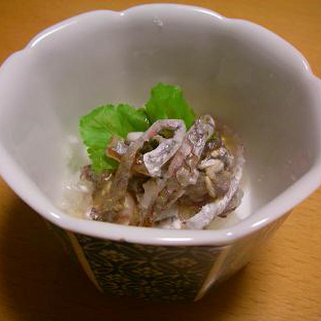 鯛の皮のおろしポン酢　鯛づくし・・その３
