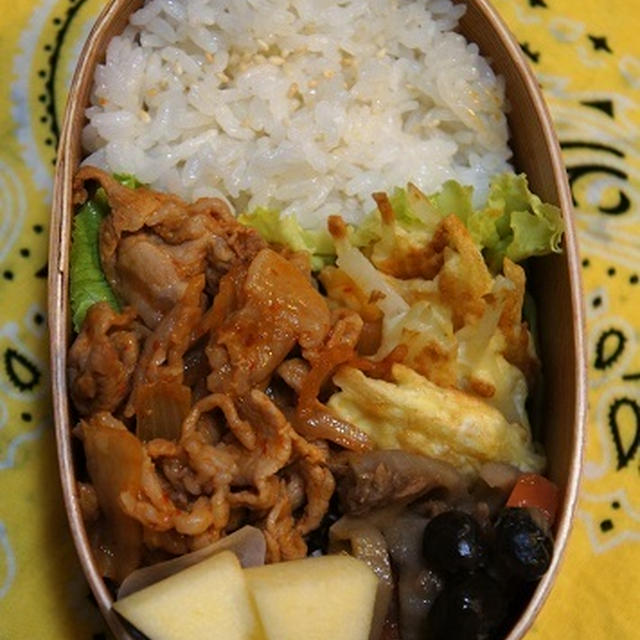 レシピ付☆キムチ焼き弁当♪（526.0kcal）