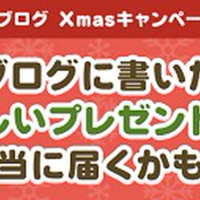クリスマスに欲しいもの