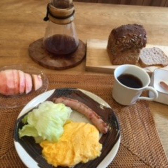 いただき物スペシャルの朝食