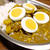 カレーライス　ゆで卵トッピング
