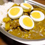 カレーライス　ゆで卵トッピング