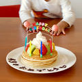 バースデーパンケーキ（誕生日ケーキ）の作り方 英語レシピ | 海外向け日本の家庭料理動画 #554