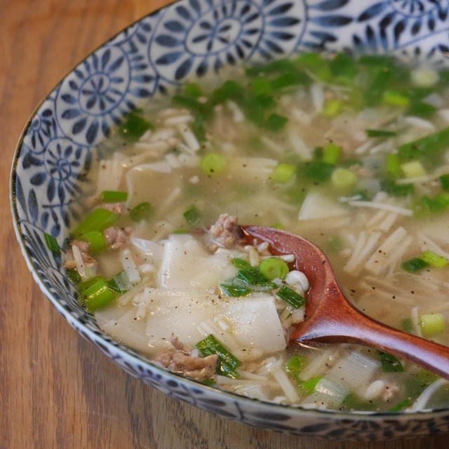 包まない！手抜き餃子スープの作り方