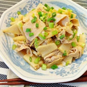 おうち居酒屋☆豚肉とたけのこのピリ辛みそ炒め♪