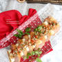 クリスマスオードブルに＜合鴨スモークと焼きねぎのラビゴットソース＞