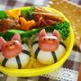 うさぎウインナーのお弁当