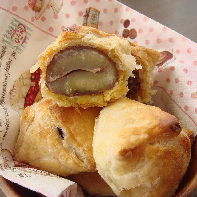 シナモンを使ったスイートポテトマロンパイ。