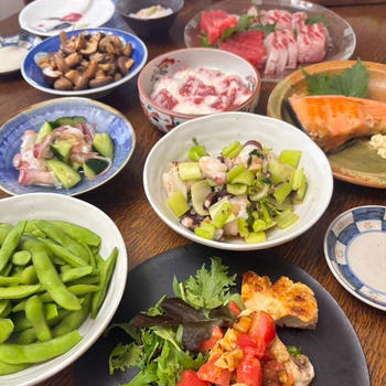 天満の市場でお買い物！お家パーティー。パピコ用セーター