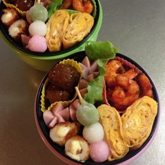 エビのケチャップ炒め弁当