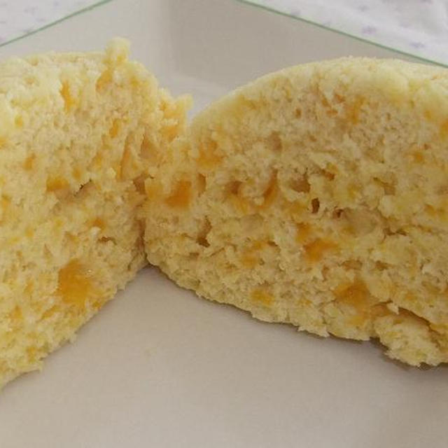 「かんづめ」黄桃のレンチンケーキ