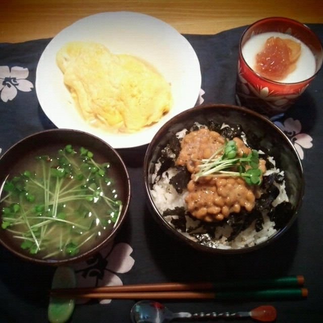 パパパパ朝ごはん。