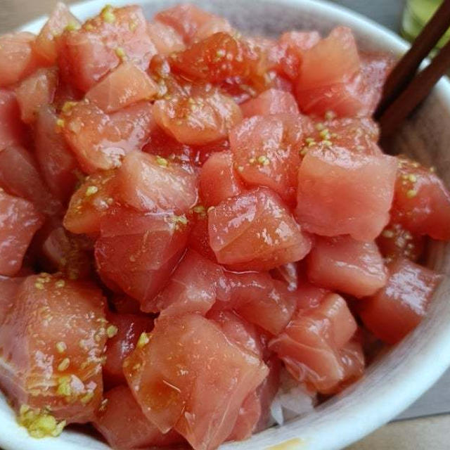 美味しいマグロをお腹いっぱい食べました＼(^o^)／