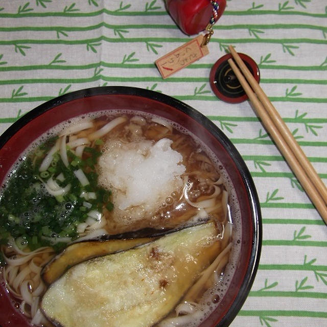 揚げ出し茄子うどん