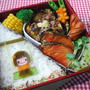 茄子そぼろあんかけ＊おかっぱちゃんのブランコのお弁当