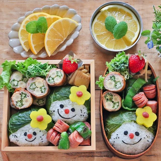 可愛いお弁当を旦那さんに持たせる嫌がらせ弁当「顔むすび編」　〜フリルトップスのPR〜