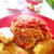 ポークミンチのトマトソースパスタとジャーマンポテトを作った。