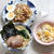 「お水がいらない 横浜家系ラーメン」「メンマとねぎのラー油和え」「チャーハン」